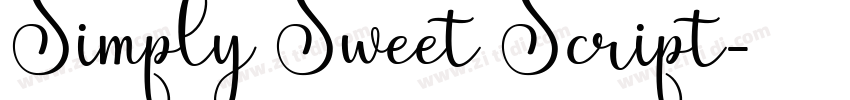 Simply Sweet Script字体转换